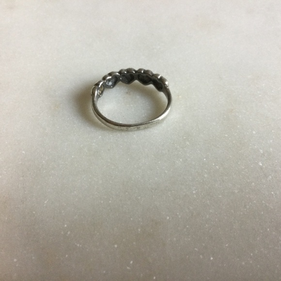 Sterling Silver Hearts Ring - Picture 3 of 3